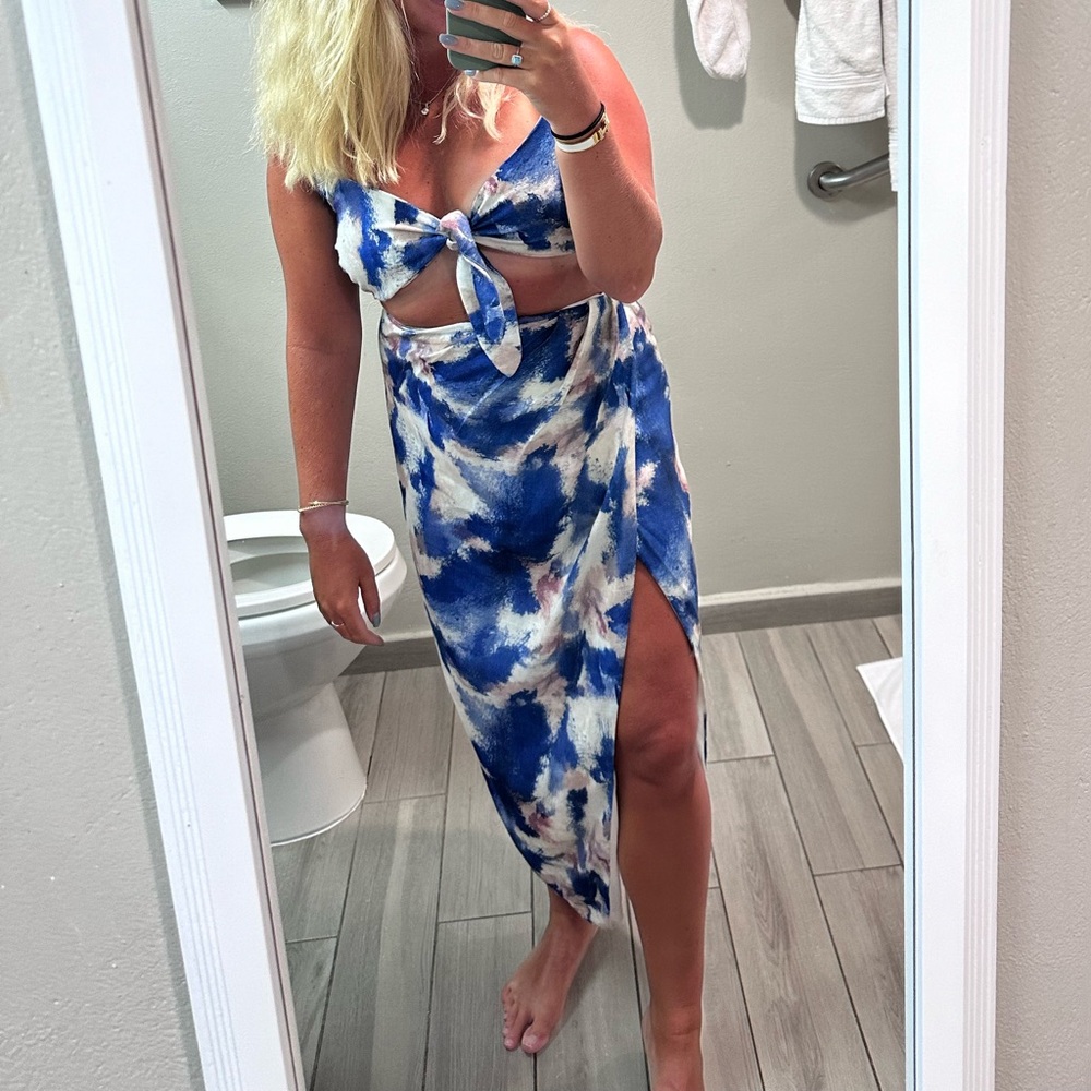 Blue skirt/Shirt combo